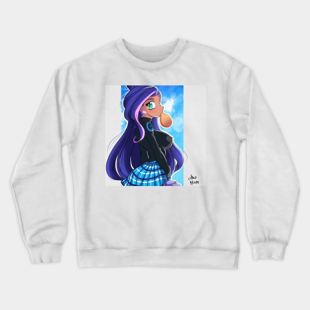 Yuki (School Girl) Crewneck Sweatshirt by I_Am_Ashlie